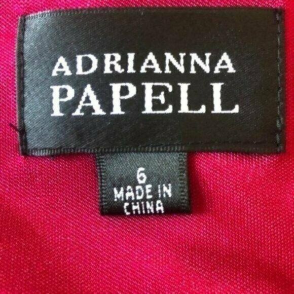 Adrianna Papell Draped Ruched Bodycon Dress, Asymmetrical Sleeve Women's Size 6 - Picture 8 of 10